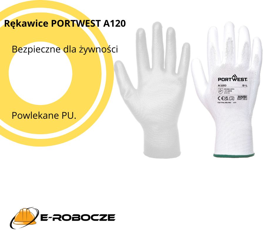 Dostawa rękawic A120 PORTWEST bezpiecznej dla żywności