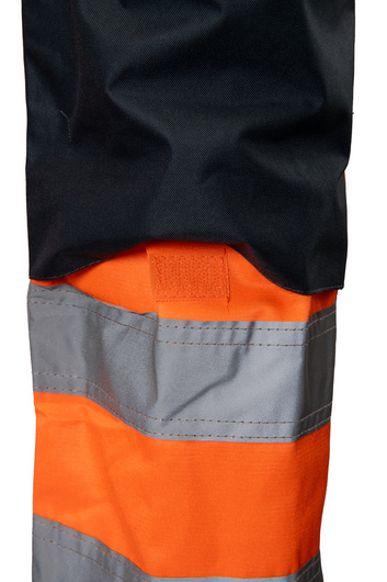 Spodnie robocze ogrodniczki BRIXTON FLASH wstawka granat