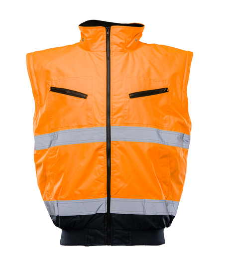 Kurtka ostrzegawcza odblaskowa bomber 2 w 1 BENEFIT HI VI