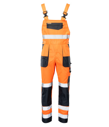 Spodnie robocze ogrodniczki BRIXTON FLASH wstawka granat