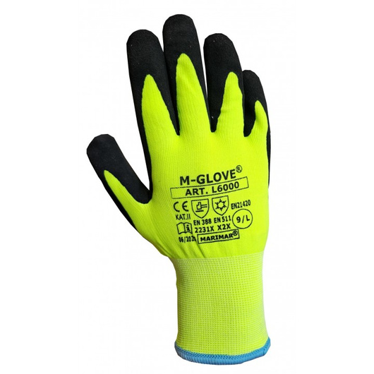 Rękawice zimowe M-GLOVE L6000 – ocieplane, powlekane 