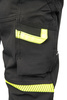 Spodnie robocze SEVEN KINGS RIVAL softshell czarny/żółty