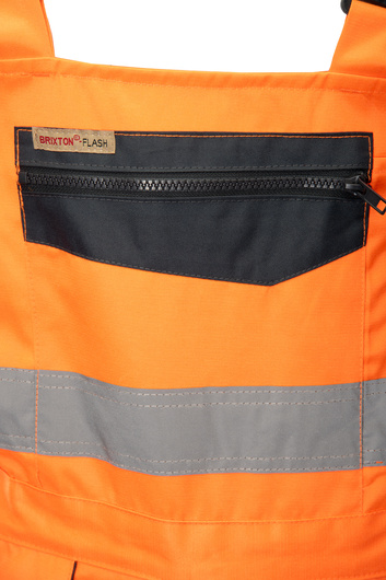 Spodnie robocze ogrodniczki BRIXTON FLASH wstawka granat