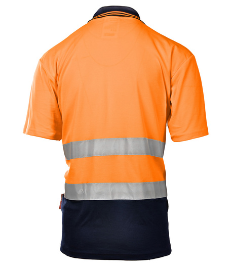 Koszulka polo BRIXTON FLASH ostrzegawcza pomarańcz