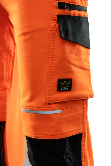 SPODNIE ROBOCZE OGRODNICZKI OSTRZEGAWCZE FLASH