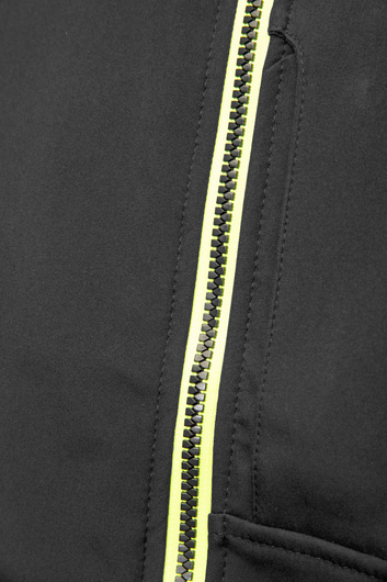 Kurtka softshell odblaskowa SEVEN KINGS RIVAL czarny/żółć