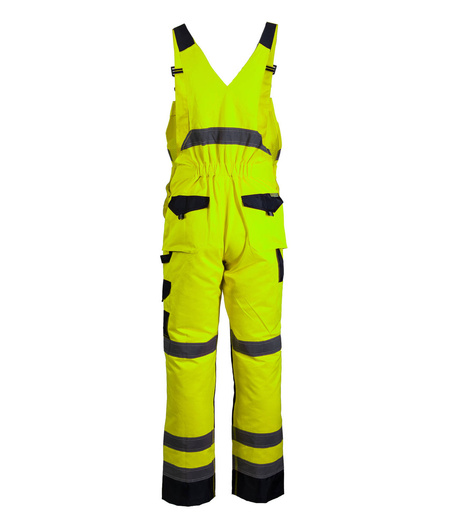 Spodnie robocze ogrodniczki Brixton odblaskowe 