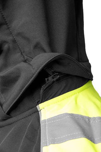 Kurtka softshell odblaskowa SEVEN KINGS RIVAL czarny/żółć