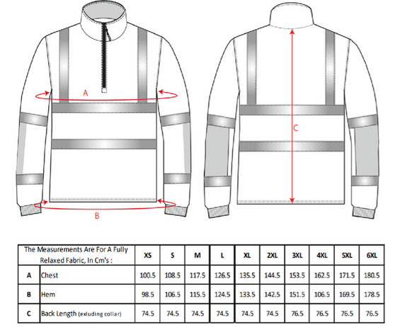 Bluza robocza ostrzegawcza bez kaptura Portwest B308