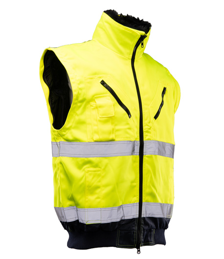 Kurtka ostrzegawcza odblaskowa bomber 3 w 1 BENEFIT HI VI