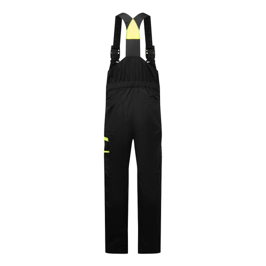 CD850 - Ogrodniczki WX2 Eco Stretch Czarny/Żółty