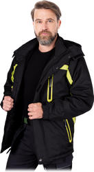 Kurtka zimowa ocieplana polarem HERMAN