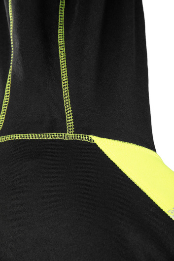Bluza czarna z kapturem odblaskowa Rival