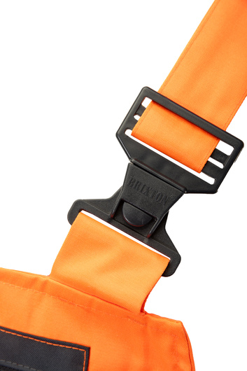 Spodnie robocze ogrodniczki BRIXTON FLASH wstawka granat