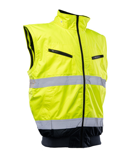 Kurtka ostrzegawcza odblaskowa bomber 2 w 1 BENEFIT HI VI