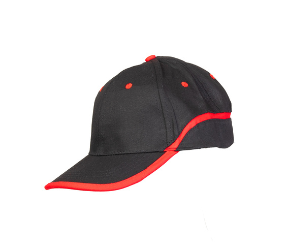 CZAPKA BASEBALL CZARNO-CZERWONA