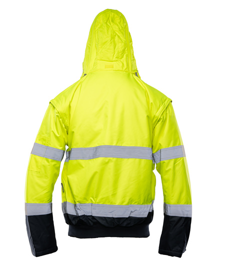 Kurtka ostrzegawcza odblaskowa bomber 2 w 1 BENEFIT HI VI
