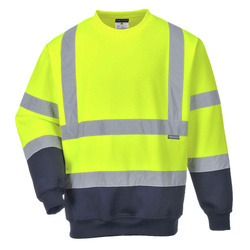 Bluza robocza ostrzegawcza bez kaptura Portwest B306