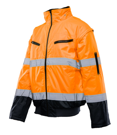 Kurtka ostrzegawcza odblaskowa bomber 2 w 1 BENEFIT HI VI