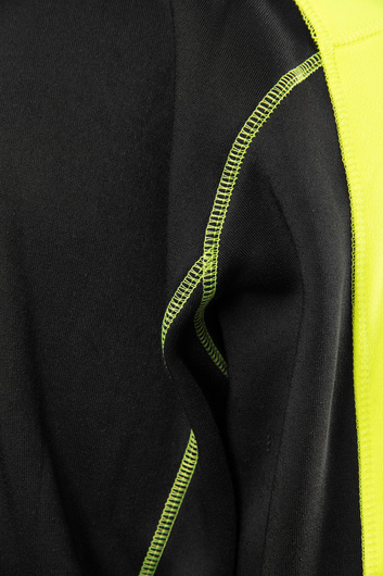 Bluza czarna z kapturem odblaskowa Rival