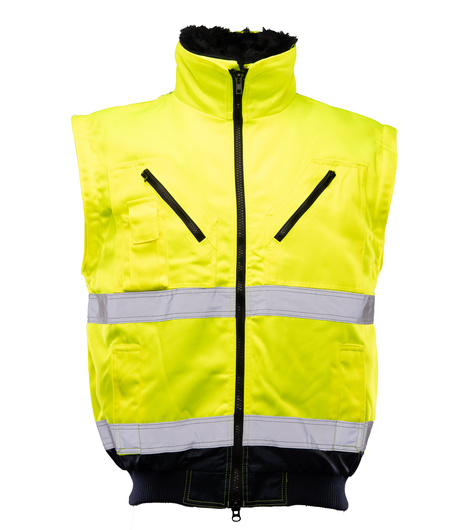 Kurtka ostrzegawcza odblaskowa bomber 3 w 1 BENEFIT HI VI