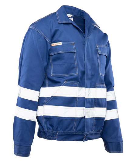 Bluza robocza klasyczna Brixton Classic odblaskowa niebieska