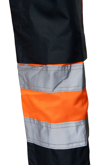 Spodnie robocze ogrodniczki BRIXTON FLASH wstawka granat