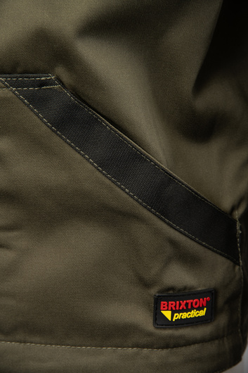 Bluza robocza Brixton practical na zamek khaki