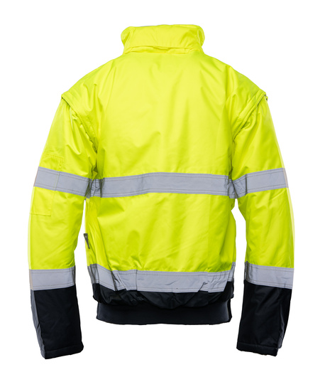 Kurtka ostrzegawcza odblaskowa bomber 2 w 1 BENEFIT HI VI