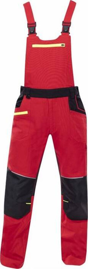 Spodnie ogrodniczki Ardon 4Xstretch - czerwony