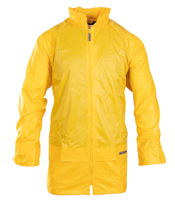 Kurtka przeciwdeszczowa żółta