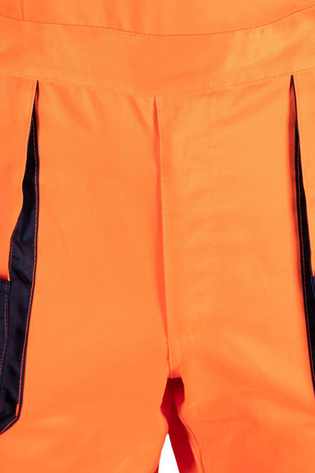 Spodnie robocze ogrodniczki Brixton odblaskowe 