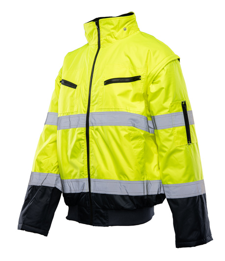 Kurtka ostrzegawcza odblaskowa bomber 2 w 1 BENEFIT HI VI