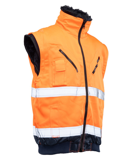 Kurtka ostrzegawcza odblaskowa bomber 3 w 1 BENEFIT HI VI