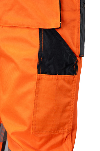 Spodnie robocze ogrodniczki BRIXTON FLASH wstawka granat