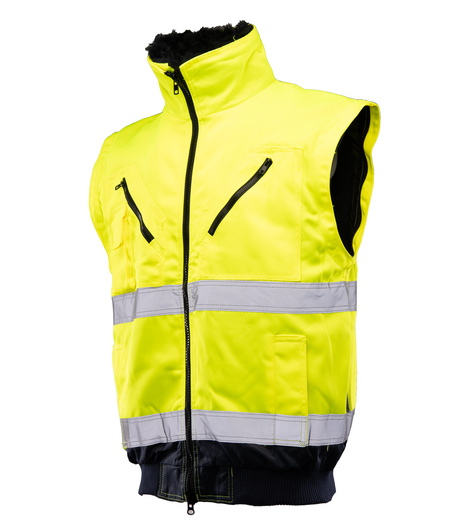 Kurtka ostrzegawcza odblaskowa bomber 3 w 1 BENEFIT HI VI