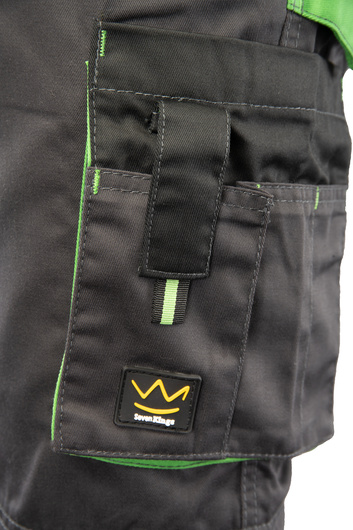 Spodnie robocze do pasa SEVEN KINGS ONYX