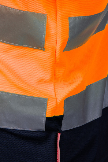 Koszulka polo BRIXTON FLASH ostrzegawcza pomarańcz