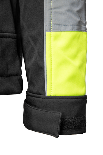 Kurtka softshell odblaskowa SEVEN KINGS RIVAL czarny/żółć
