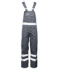Spodnie robocze ogrodniczki odblaskowe CLASSIC stalowy