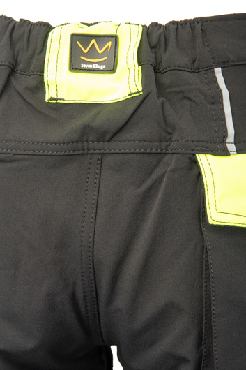 Spodnie robocze SEVEN KINGS RIVAL softshell czarny/żółty