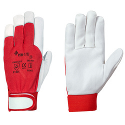 Rękawice skórzane na rzep PSW 1252 kozia skóra