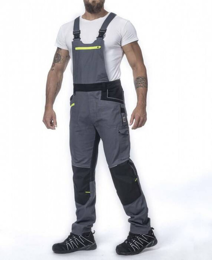 Spodnie ogrodniczki Ardon 4Xstretch - szary