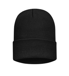 Czapka zimowa wywijana czarna