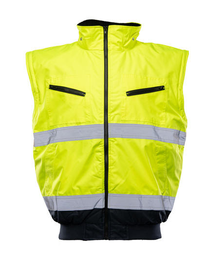 Kurtka ostrzegawcza odblaskowa bomber 2 w 1 BENEFIT HI VI