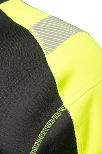 Bluza bez kaptura RIVAL odblaskowa czarny/żółty
