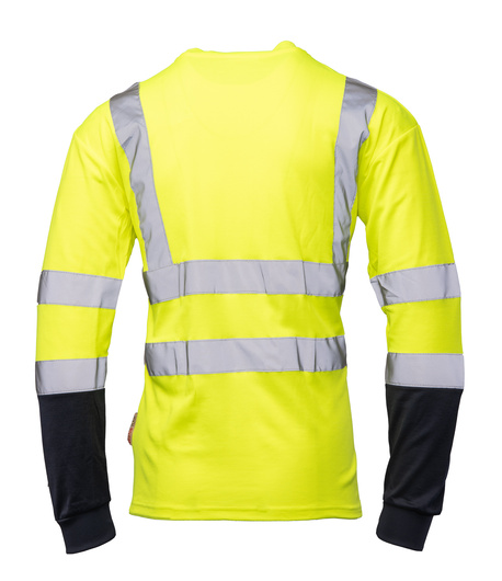 Koszulka ostrzegawcza BRIXTON FLASH na długi rękaw żółty/granat