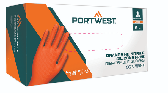 Rękawice nitrylowe GRIPY mocne A930 czarne