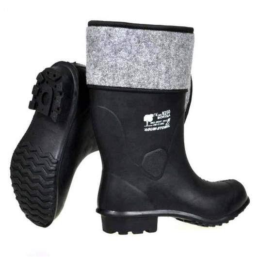 Buty gumowo-filcowe BORYNA stomil z prawdziwej gumy