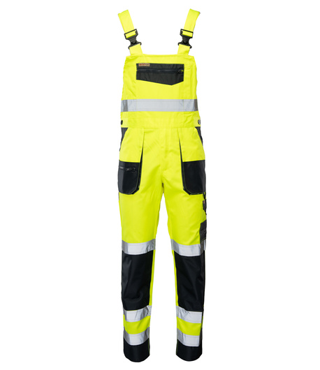 Spodnie robocze ogrodniczki BRIXTON FLASH wstawka granat